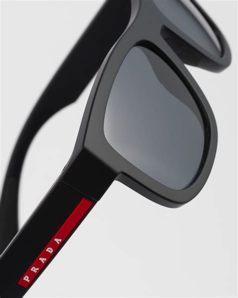 prada spst01|Lens: Black Prada Linea Rossa Active Sunglasses .